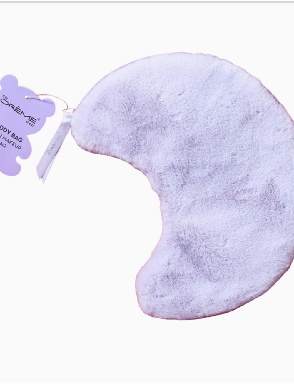 Teddy Bag Plush Makeup Bag, Over The Moon in Light Purple